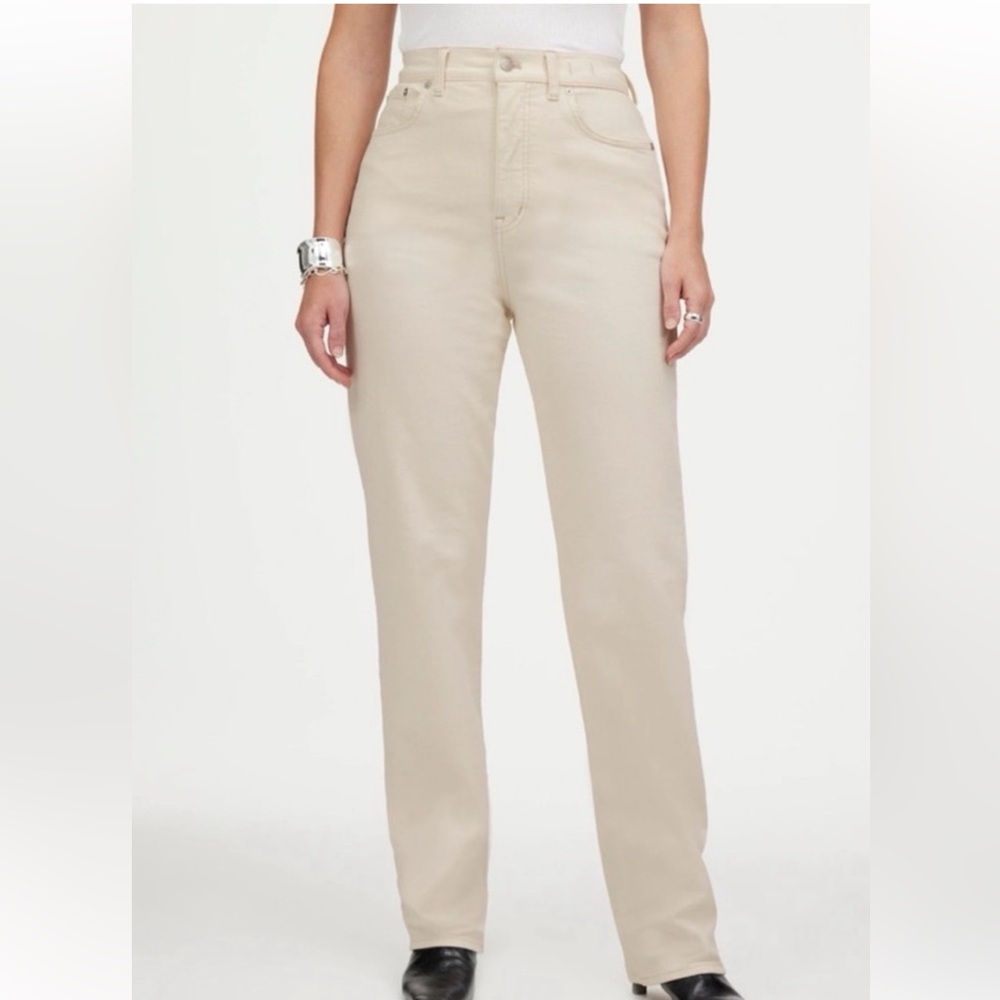NWT - Madewell Cream Curvy '90s Straight Jeans